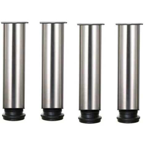 Lot de 4 pieds de meubles en acier inoxydable 304 réglables hauteur 25 cm (1/5)