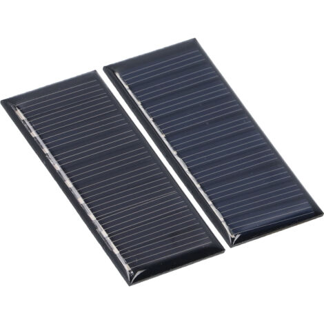Pack of 2 mini solar cells, 5 V, 250 mA, 1.25 W, 110 x 69 mm, high-quality solar panels, perfect for DIY projects, toys, mobile chargers and craft applications