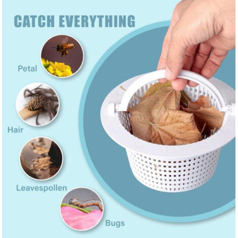 Panier de Skimmer de Piscine (2 Pièces) 9,7cm Base Panier Filtre de Remplacement pour Spa (1/5)