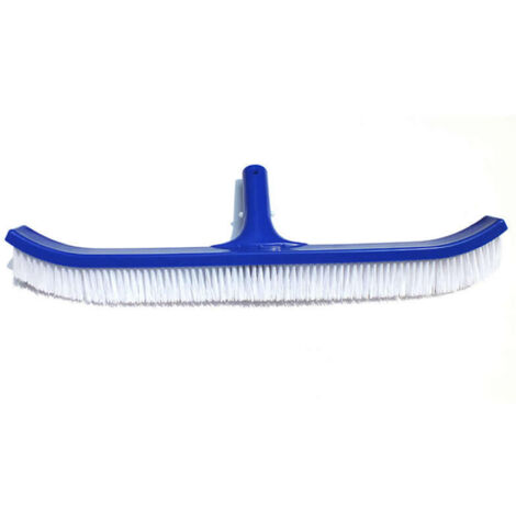 Balai de Nettoyage pour Piscine 18" à Poils Nylon et Extrémités Courbes pour Parois et Sol (1/5)