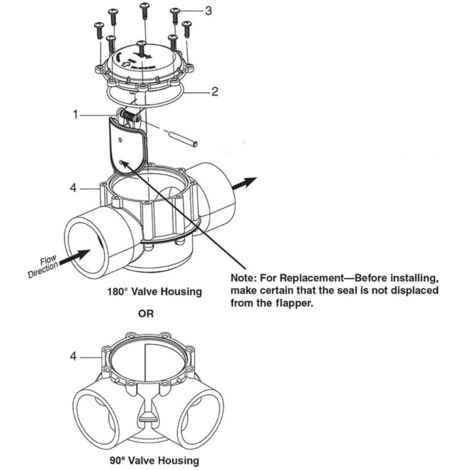 Couverture de Valve de Contrôle 7056 avec Assemblage à Clapet pour 7235 7236 7305 7511 7512 (1/5)