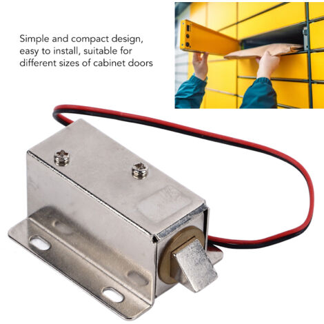 Serrure électromagnétique robuste waterproof pour armoire extérieure 12V