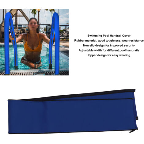 Protection de Main-Cour de Piscine en Néoprène avec Fermeture à Glissière, Anti-Dérapant, Longueur 120cm