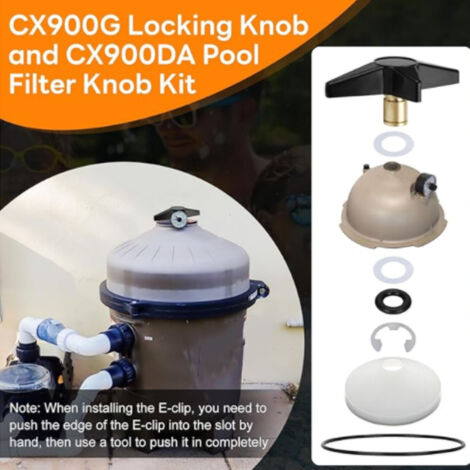 Kit de Pompe pour Filtre de Piscine Modèles CX900D CX900A CX900G - Ensemble de Clavette et Accessoires (1/5)