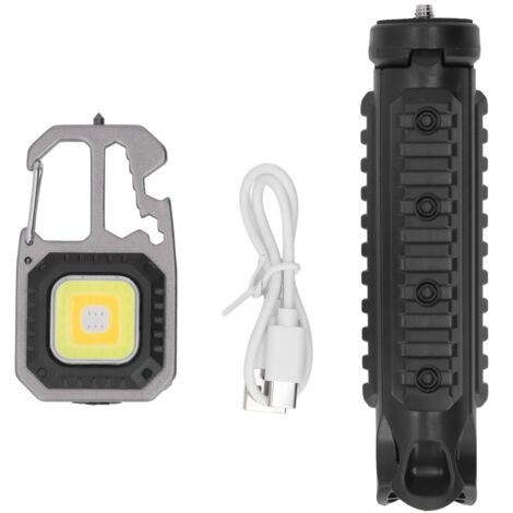Lampe de Poche COB Multifonction Rechargeable 500mAh avec Tripod et 3 Modes Lumière (1/5)