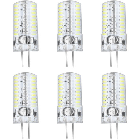 Ampoule LED G4 6 pièces bi-pin 5W blanc pur 6000-6500K pour éclairage paysager et domestique (1/5)