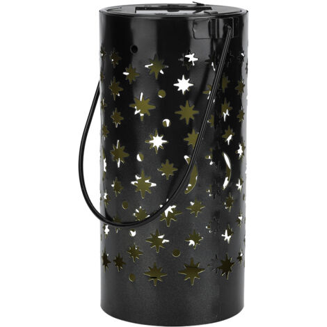 Lanterne Solaire LED de Jardin Extérieur Lumière Paysage Étoile et Lune Fer Creux Imperméable (1/5)