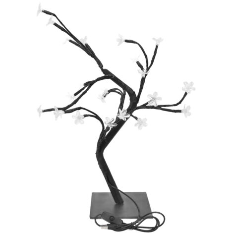Lampadaire Bonsai LED USB, Lampe Arbre Cerisier PVC Lumière Ambiante pour Décor Salon, 24 LEDs (1/5)