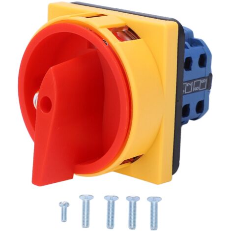 Commutateur Rotatif Cam Universal avec Poignée Convertible - Sécurité 20A 240V DC/440V AC (1/5)