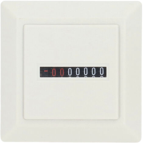 Compteur d'Heures Mécanique Professionnel 72x72mm 220VAC Timer Industriel (1/5)