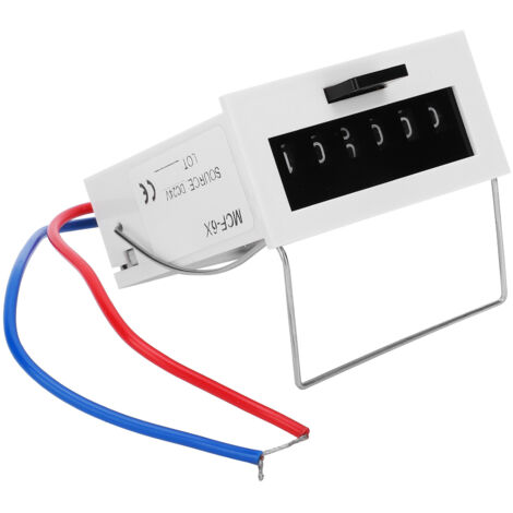 Compteur électromagnétique MCF-6X 0‑999999 industriel DC24V (1/5)