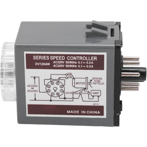 Variateur de Vitesse pour Moteurs AC DV1204W, ABS et Métal, Installation Guidée, 220V (1/5)