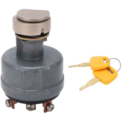 Interrupteur d'Ignition 6 Broches pour Hitachi EX200 avec Protection et 2 Clés (1/5)