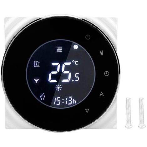 Thermostat Intelligent Programmable avec Ecran LCD pour Chauffage Gaz/Climatisation AC95‑240V 5A (1/5)