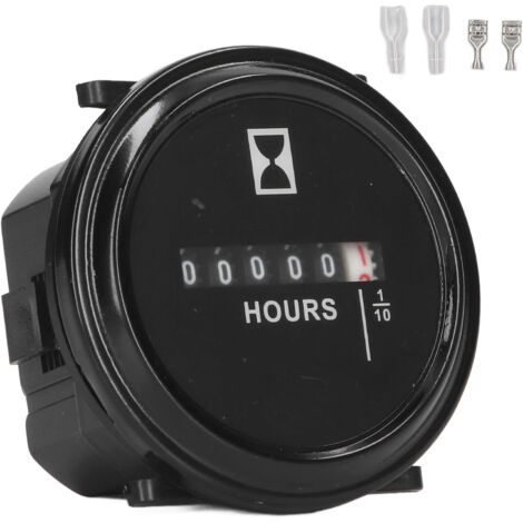 Compteur horaire mécanique SH‑1 quartz 99999.9 heures étanche universel AC DC 6‑80V (1/5)