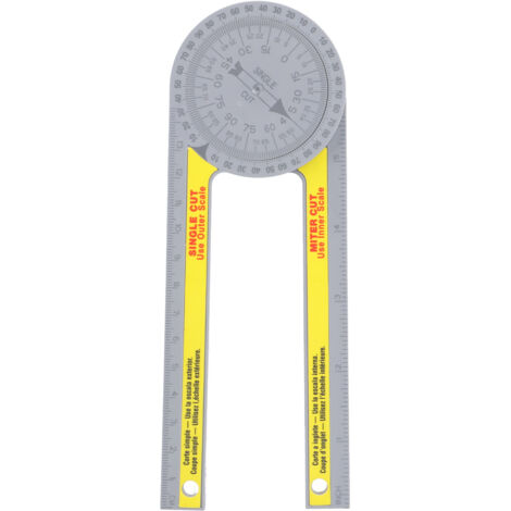 Règle de Mitre avec Rapporteur 360°, Guide de Coupe Outil à Haute Précision (1/5)