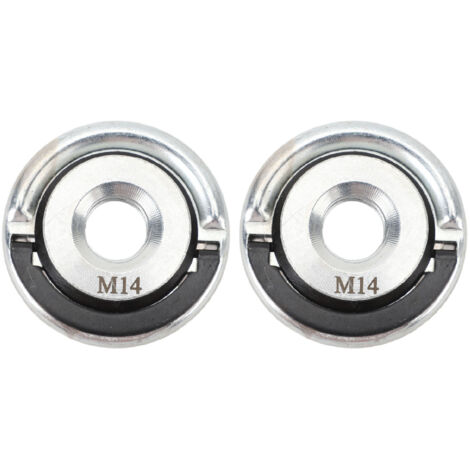 M14 - 2 Fixations à Serrage Rapide en Acier Allié pour Meuleuse - Ecrou à Collier (1/5)