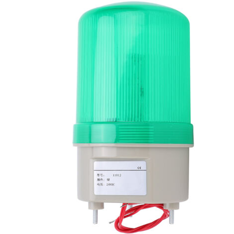 Lumière d'alarme verte LED 24V pour véhicules - Strobe Beacon 5W (1/5)