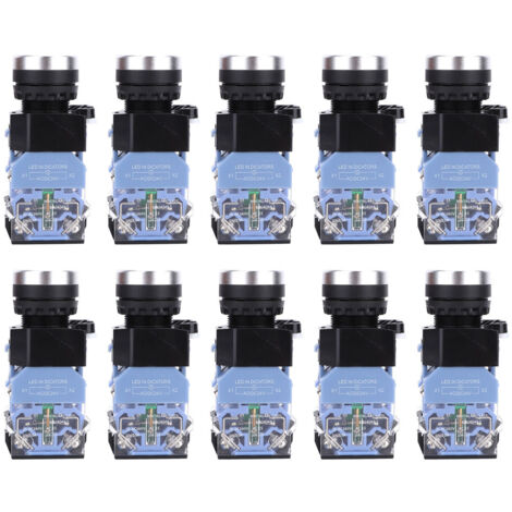 Interrupteur à Bouton à Blocage Automatique BEM38-11DS 10 Pcs (1/5)