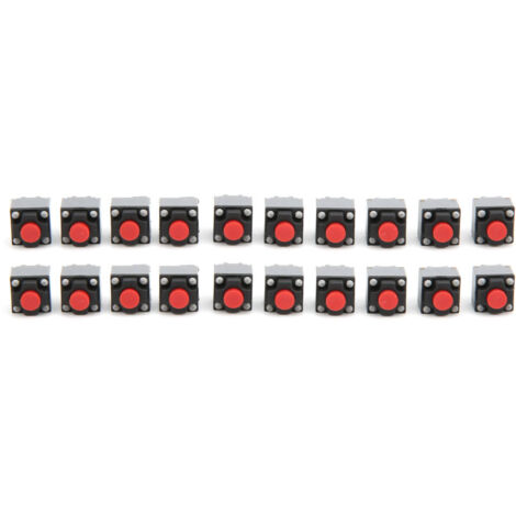 Interrupteur Tactile 20 pièces 6x6x7.3mm Bouton-Poussoir Micro Résistant à l'eau (1/5)