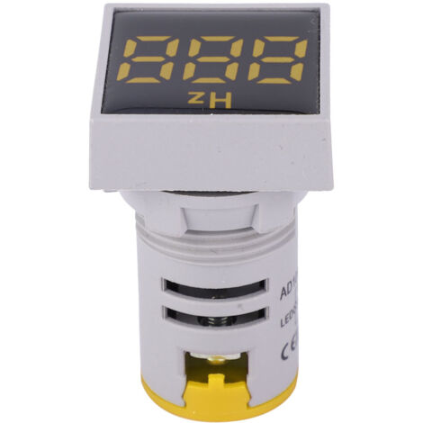 Indicateur de fréquence LED avec affichage digital AC 100380V 2075Hz (Jaune) (1/5)