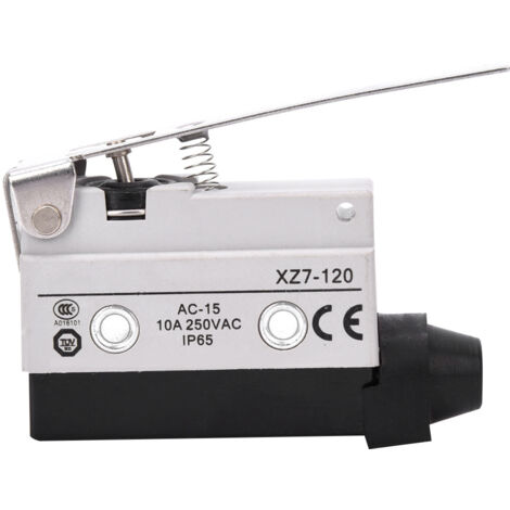 Micro Limit Switch XZ7-120 SPDT 10A 250VAC avec levier articulé et protection IP65 (1/5)