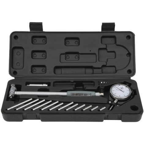 Comparateur D'alésage à Cadran, Kit de Mesure de Cylindre Moteur, Modèle 2‑6in x 0.001in, Robuste et Précis