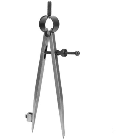 Compas de Dessin et Traçage Rotatif Acier Carbone pour Métal et Cuir - 150mm / 5.9in (1/5)