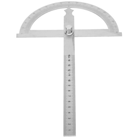 Rapporteur d'angle en acier inoxydable goniomètre protractor 150200mm avec échelle graduée et blocage