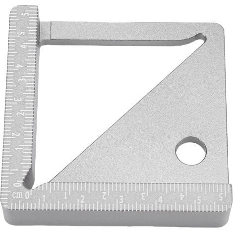 Règle Multifonction en Aluminium pour Menuiserie - Mesure Hauteur, Largeur, Diamètre et Marquage Angle (1/5)