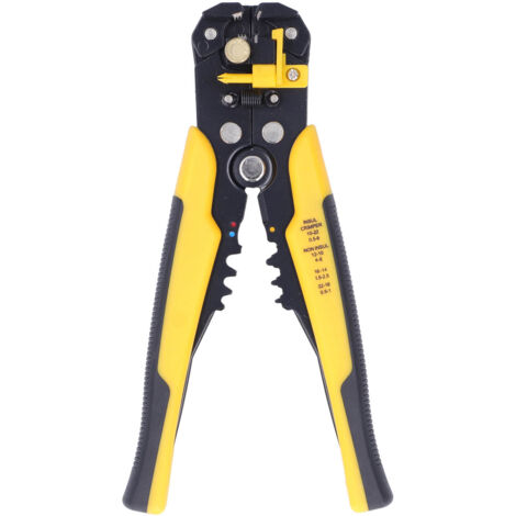 Pince à dénuder automatique MT-103 multifonction pour électricien en jaune noir (1/5)