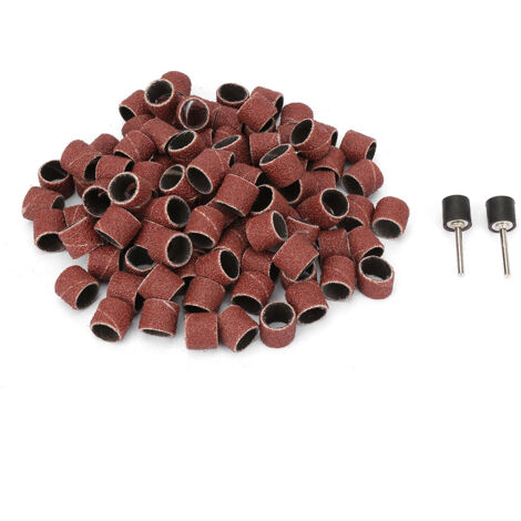 Trous de ponçage – 100 pièces disques abrasifs 12mm & 2 axes pour nettoyage et polissage métal (1/5)