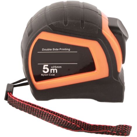 Ruban à Mesurer Automatique ABS Noir Orange Surface Mate pour Travaux de Bois (1/5)