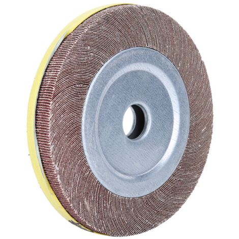 Disque de Meule pour Tube Stainless Steel, Roues Turbine, Tampon Polissage 80 Grit (1/5)