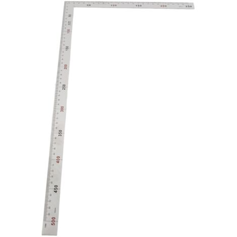 Équerre en acier inoxydable 500x250mm - Outil de mesure à angle droit 90° (1/5)