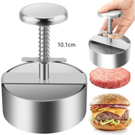 Presse à Hamburger en Acier Inoxydable 304, Modèle Antiadhésif, 10,1 cm (1/5)