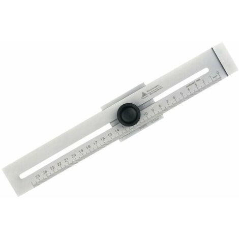 Trusquin de traçage métal 0-250mm – Aiguilles trempées – Graduation millimétrique – Pour bois dur et teck