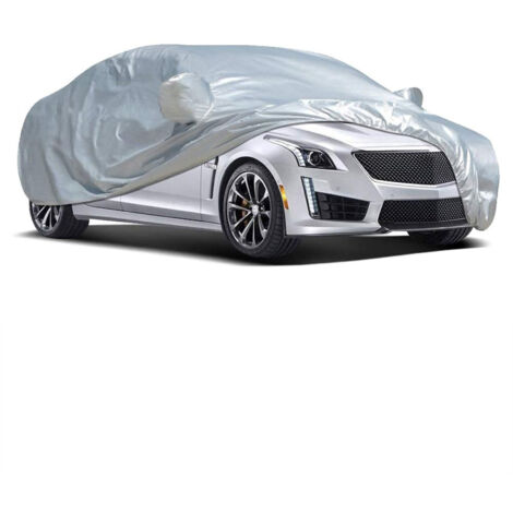 Housse de voiture imperméable anti-UV universelle pour berlines - Silver Oxford PU - Protection contre les intempéries (1/3)