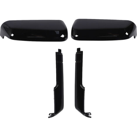 Couvercle de miroir [Paire] ABS Gloss Black 84468910 Compatible 2500HD/3500HD 2020‑2023 Clip‑On Résistant scratch