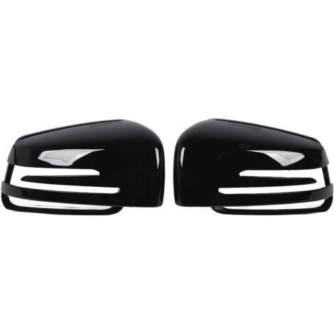 [Capteurs de miroirs] + [Couvercle] + [A2128100964] + [Replacement pour Mercedes-Benz] + [Glossy Black] + [2 pièces] (1/5)