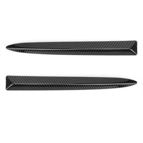 Pair Front Bumper Upper Trim Carbon Fiber Style 735455041 Replacement for FIAT 500 2007‑2015 (1/5)