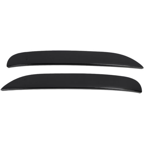 Jonc de pare-chocs avant pour 7 Series F01/F02/F04 - Garniture de grille en ABS noir brillant - Ensemble de 2 pièces (1/5)