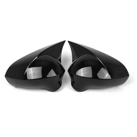 Couvercle de miroir latéral pour SEAT Ibiza 6J (2008-2017) - Set de 2 pièces ABS noir - OEM 6J0857537/7538