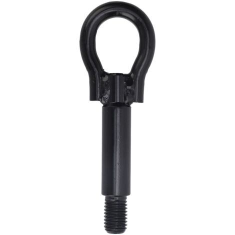 Oeil de remorquage avant compatible Cayenne 2003-2010, anneau de remorque forgé peint noir, pièce OEM 7P0805783 (1/5)