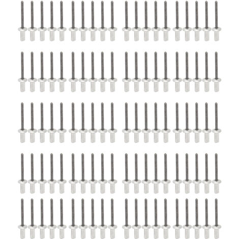 Rivets de Capping pour Carrosserie avec Fermeture, 100 PCS, ABS et Métal, Rivets à Frapper, pour Land Rover Defender 90/110 (1983-1990), Facile à Installer, Protection contre la Poussière. (1/5)