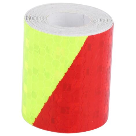 Ruban adhésif réfléchissant automobile - Haute visibilité - PVC durable - 5cm x 3m - Fluorescence rouge - 1 unité (1/5)