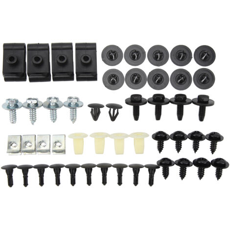 Kit de vis et clips de protection de caisse pour Avensis 40 pièces métal/plastique Anti-vibration et résistant (1/5)