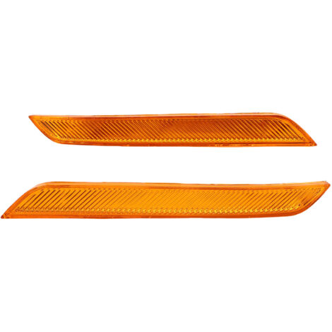 Reflecteur de Pare-Chocs Avant - 63147179991/92 pour BMW X6 E71/E72 (2007-2014) - Amber - 2 Pièces ABS - Installation Facile (1/5)