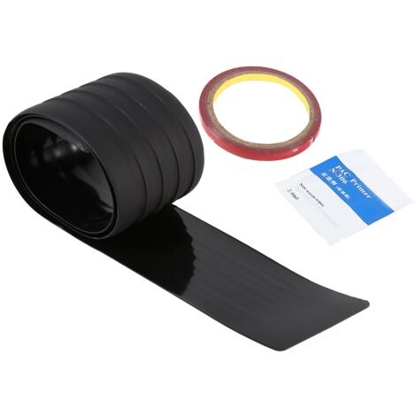 [Trunk Protector] [Rubber Strip] [Black] Protège-Bagage en Caoutchouc, Bande de Protection avec Rainure Anti-Dérapante pour Couvrir les Rayures, Flexible et Résistant (35.43'' x 2.76'', Set 1 Pièce) (1/4)