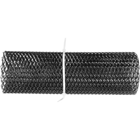 Grille Frontale centrale de voiture, Mesh Rhombique aluminium robuste, Insert de protection adaptable pour modèle universel, noir (1/5)